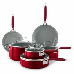 Food Network™ 10-pc. Nonstick Ceramic Cookware Set Red -Food Network Area unnamed file 10