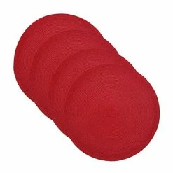 Food Network™ Round Placemat 4-pk. Coral -Food Network Area unnamed file 1024