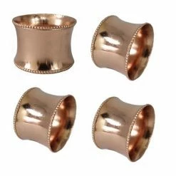 Food Network™ 4-pc. Metal Napkin Ring Set Rose Gold -Food Network Area unnamed file 1080