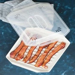 Food Network™ Microwave Bacon Tray With Lid -Food Network Area unnamed file 1142