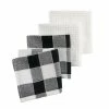 Food Network™ Black & White Buffalo Check Dishcloth 4-pk. -Food Network Area unnamed file 1167