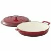Food Network™ 3.5-qt. Enameled Cast-Iron Braiser With Lid Red -Food Network Area unnamed file 122