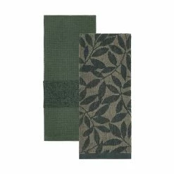 Food Network™ Jacquard Leaves Kitchen Towel 2-pk. Sycamore -Food Network Area unnamed file 1439