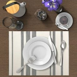 Food Network™ Farmstead Stripe Woven Placemat 4-pk. -Food Network Area unnamed file 1569