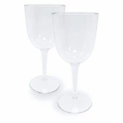 Food Network™ 2-pc. Clear Textured Acrylic Wine Glass Set