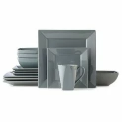 Food Network™ Shortbread 16-pc. Dinnerware Set Gray -Food Network Area unnamed file 180