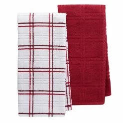 Food Network™ Plaid Kitchen Towel 2-pack Rio Red -Food Network Area unnamed file 260