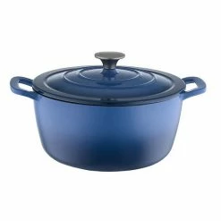 Food Network™ 3.5-qt. Ombre Enameled Cast-Iron Dutch Oven Navy -Food Network Area unnamed file 268