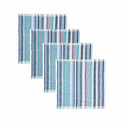 Food Network™ Awning Stripe Dishcloth 4-pk. Multi Cool -Food Network Area unnamed file 413