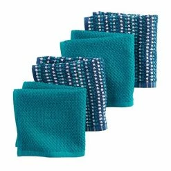 Food Network™ Awning Stripe Dishcloth 4-pk. Multi Cool -Food Network Area unnamed file 418