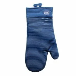 Food Network™ Stripe Silicone Oven Mitt Black -Food Network Area unnamed file 520
