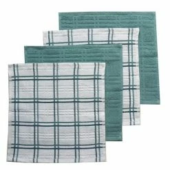 Food Network™ Plaid Dishcloth 4-pk. Aqua -Food Network Area unnamed file 586
