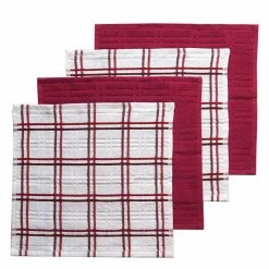 Food Network™ Plaid Dishcloth 4-pk. Aqua -Food Network Area unnamed file 588