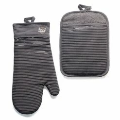 Food Network™ Silicone Oven Mitt & Pot Holder Set Royal Blue -Food Network Area unnamed file 675