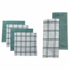 Food Network™ Plaid Kitchen Towel & Dishcloth Multi-Pack Khaki -Food Network Area unnamed file 702