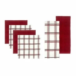 Food Network™ Plaid Kitchen Towel & Dishcloth Multi-Pack Khaki -Food Network Area unnamed file 704