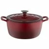 Food Network™ 7-qt. Ombre Enameled Cast-Iron Dutch Oven Red -Food Network Area unnamed file 94