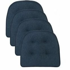 Food Network™ The Gripper Max Tufted Chair Pad 4-pk. Indigo -Food Network Area unnamed file 964